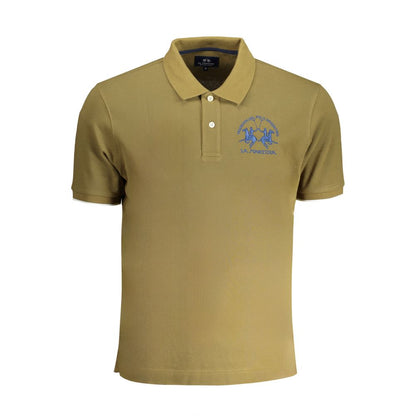La Martina Grøn bomulds poloshirt
