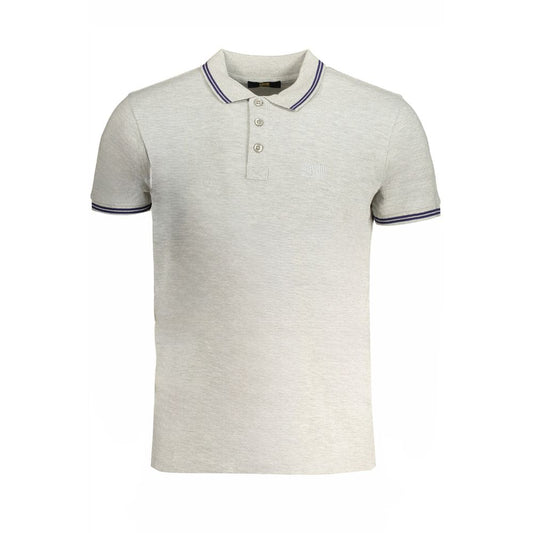 Cavalli Class Grå Bomuld Herre Poloshirt