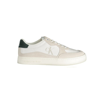 Calvin Klein Hvid Læder Herre Sneaker