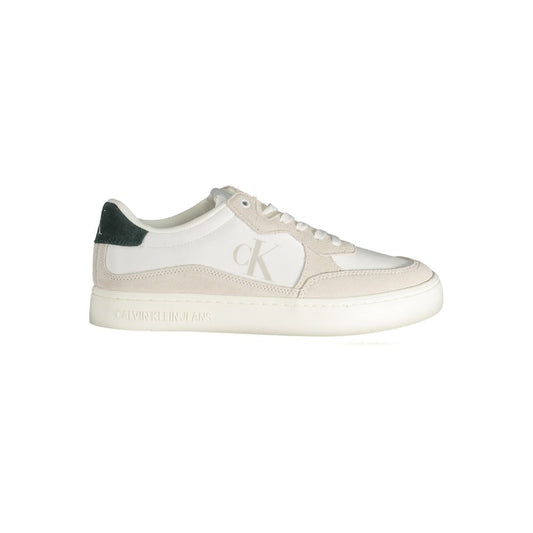 Calvin Klein Hvid Læder Herre Sneaker