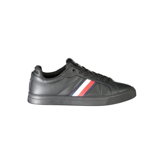 Tommy Hilfiger Sort Læder Herre Sneaker