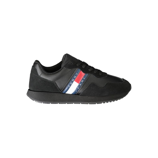 Tommy Hilfiger Sort Læder Herre Sneaker