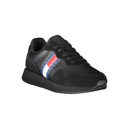Tommy Hilfiger Sort Læder Herre Sneaker