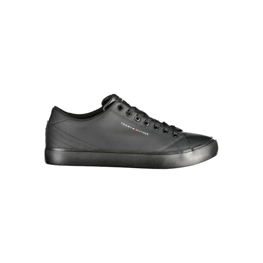 Tommy Hilfiger Sort Læder Herre Sneaker