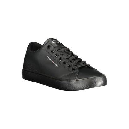 Tommy Hilfiger Sort Læder Herre Sneaker