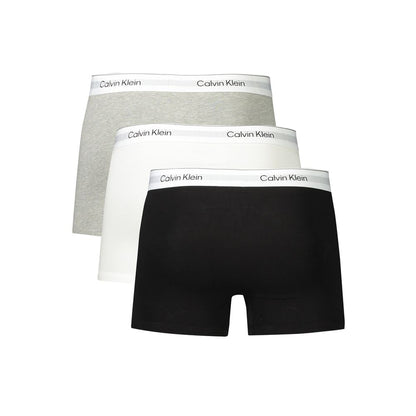 Calvin Klein Gray Cotton Men Boxer