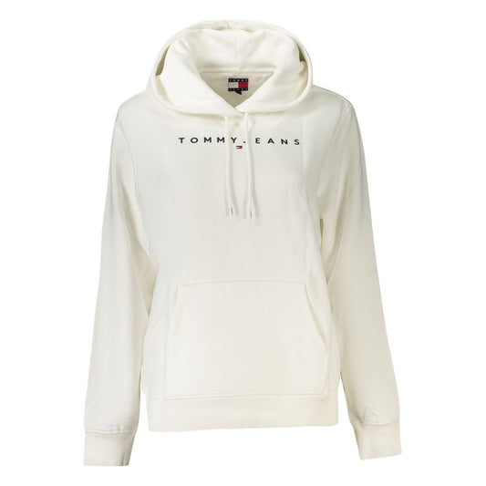 Tommy Hilfiger Hvid Bomuldssweater Til Kvinder