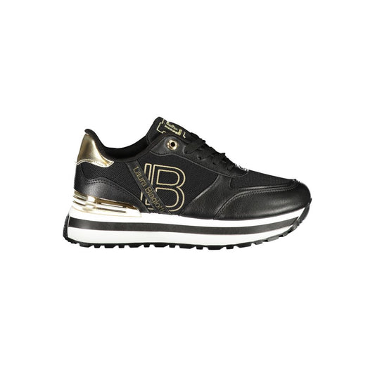 Laura Biagiotti Sort Polyester Dame Sneaker