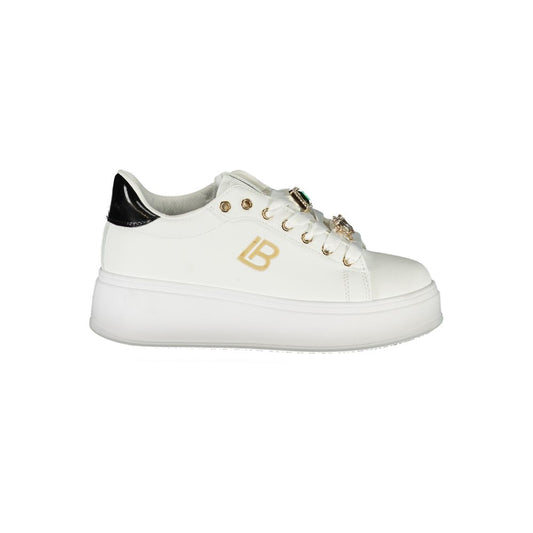 Laura Biagiotti Hvid Syntetisk Dame Sneaker