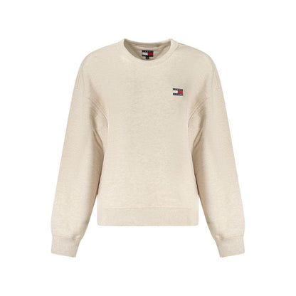 Tommy Hilfiger Beige Bomuldssweater Til Kvinder