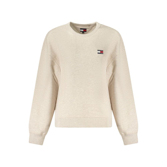 Tommy Hilfiger Beige Bomuldssweater Til Kvinder