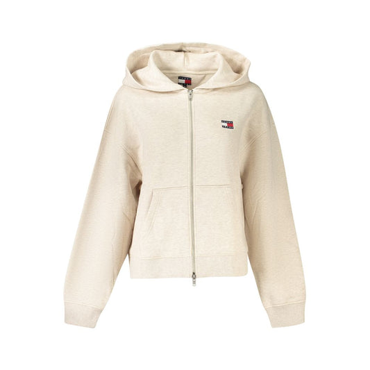 Tommy Hilfiger Beige Bomuldssweater Til Kvinder