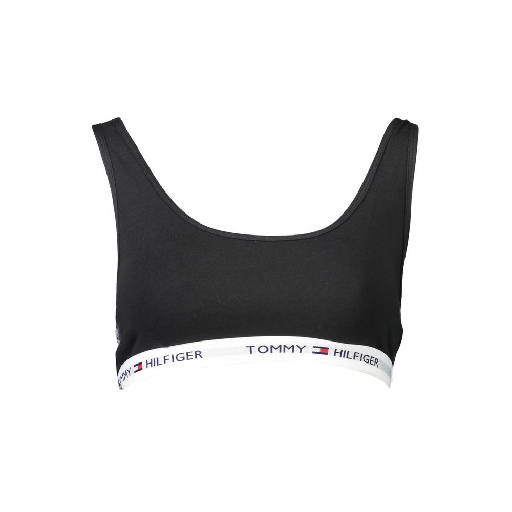 Tommy Hilfiger sort bomulds sports-bh til kvinder