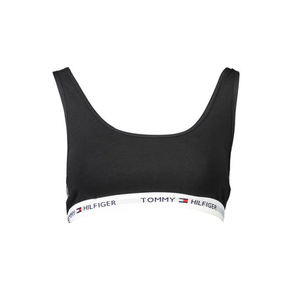 Tommy Hilfiger sort bomulds sports-bh til kvinder