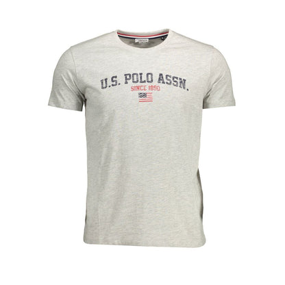 U.S. POLO ASSN. Gray Cotton Men T-Shirt