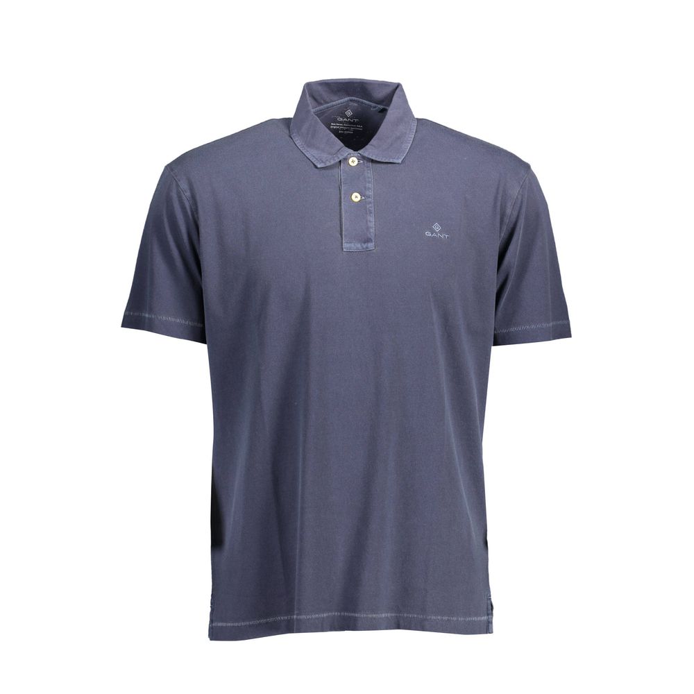 Gant Blå Bomuld Herre Poloshirt