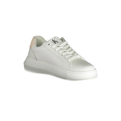 Calvin Klein Hvid Læder Dame Sneaker