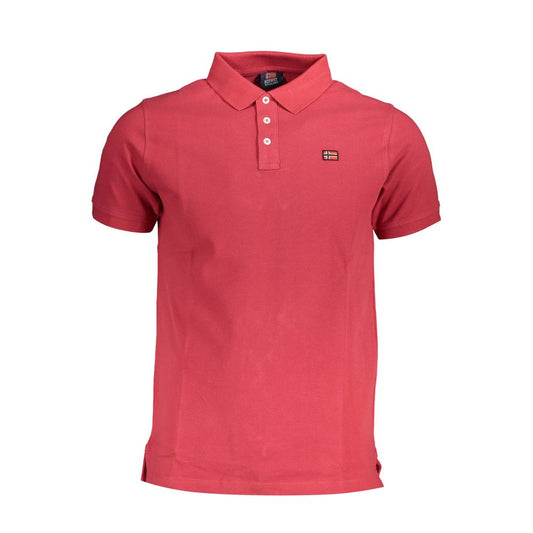 Norge 1963 Rød bomuldspoloshirt