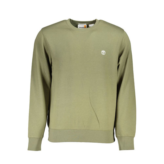 Timberland Klassisk Grøn Fleece Sweatshirt Med Rund Hals