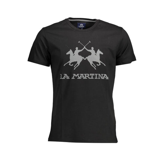La Martina Elegant T-shirt med rund hals og ikonisk print