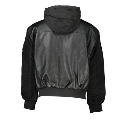 Calvin Klein Sleek Sort Hættetrøje med Kontrastdetaljer