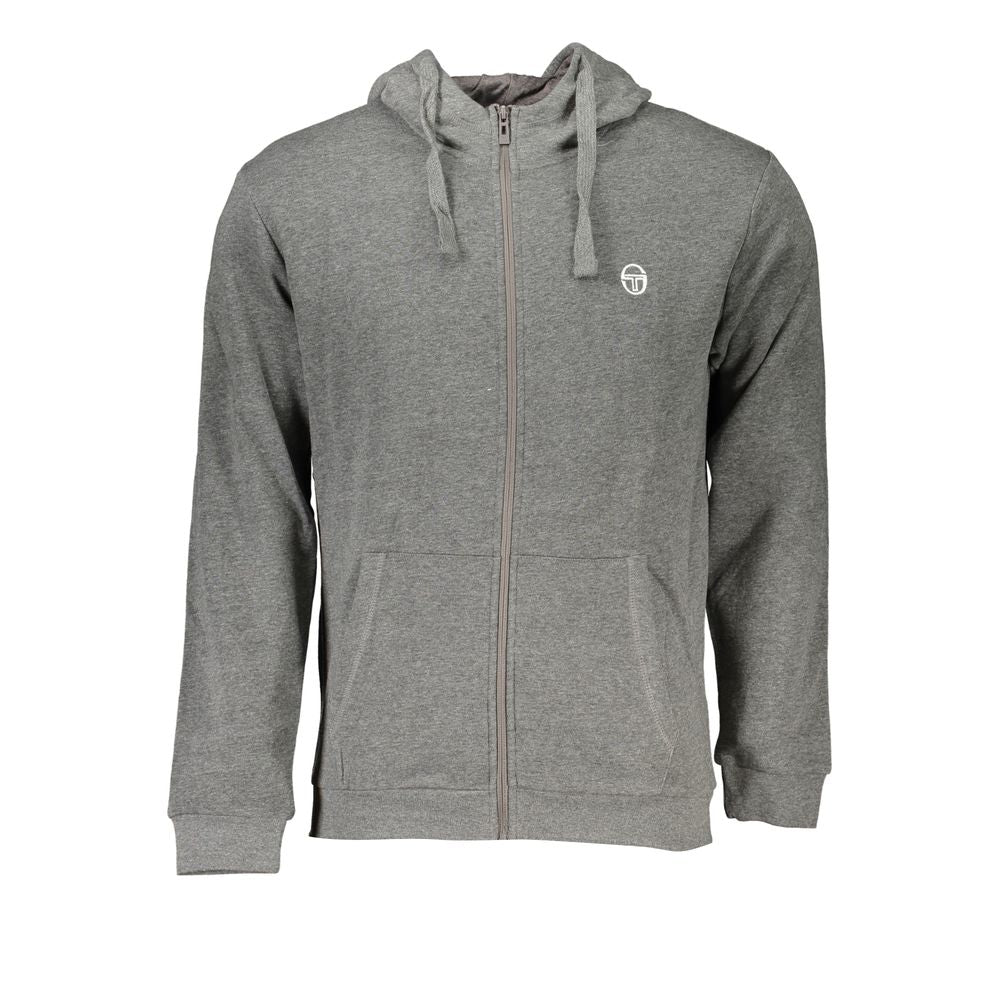 Sergio Tacchini Grå Bomuld Herre Hættetrøje
