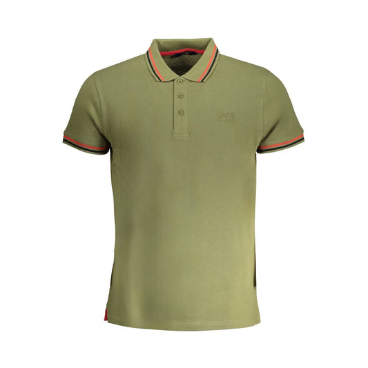 Cavalli Class Grøn Bomuldspoloshirt