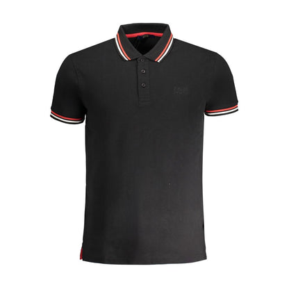 Cavalli Class sort bomuldspoloshirt