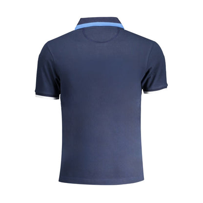 La Martina blå bomuld poloshirt