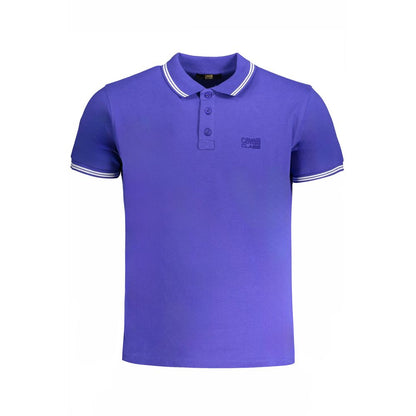 Cavalli Class Blå Bomuldspoloshirt