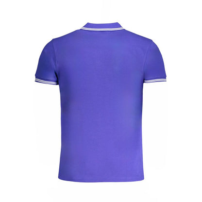 Cavalli Class Blå Bomuldspoloshirt