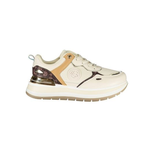Laura Biagiotti Beige Polyester Dame Sneaker