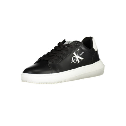 Calvin Klein sort lædersneaker til mænd