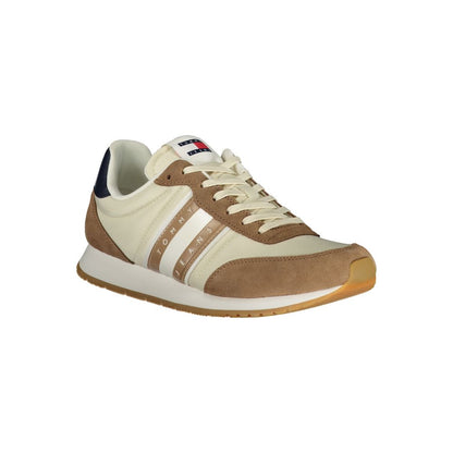Tommy Hilfiger Beige Læder Herre Sneaker