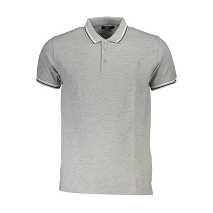 Cavalli Class Grå Bomuld Herre Poloshirt