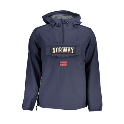 Norge 1963 Elegant softshell hættejakke i fed blå
