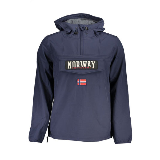 Norge 1963 Elegant softshell hættejakke i fed blå