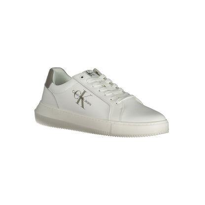 Calvin Klein Hvid Læder Herre Sneaker