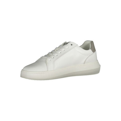 Calvin Klein Hvid Læder Herre Sneaker