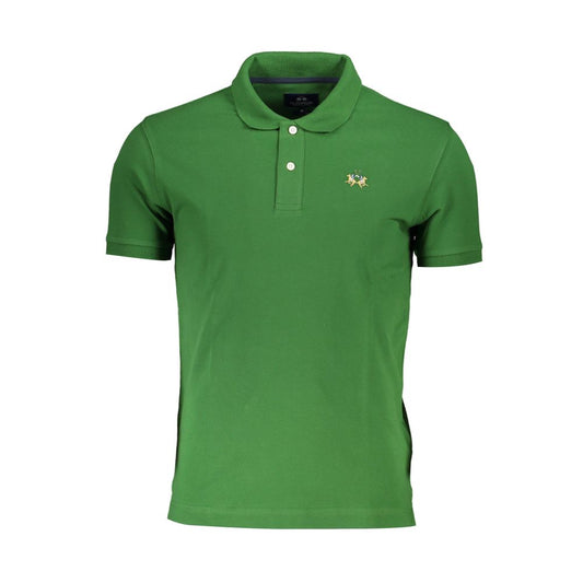 La Martina Sleek Grøn Slim Fit Polo med Kontrastdetaljer