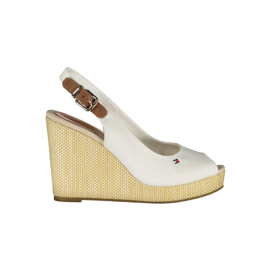 Tommy Hilfiger Hvide Bomulds Sandaler