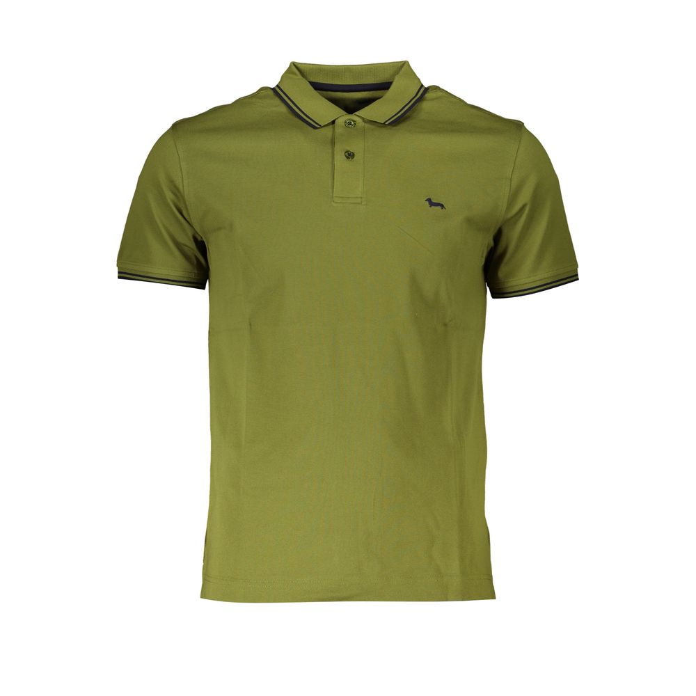 Harmont &amp; Blaine Sharp grøn kontrastpoloshirt
