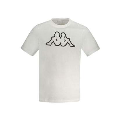 Kappa Hvid Bomuld Herre T-shirt