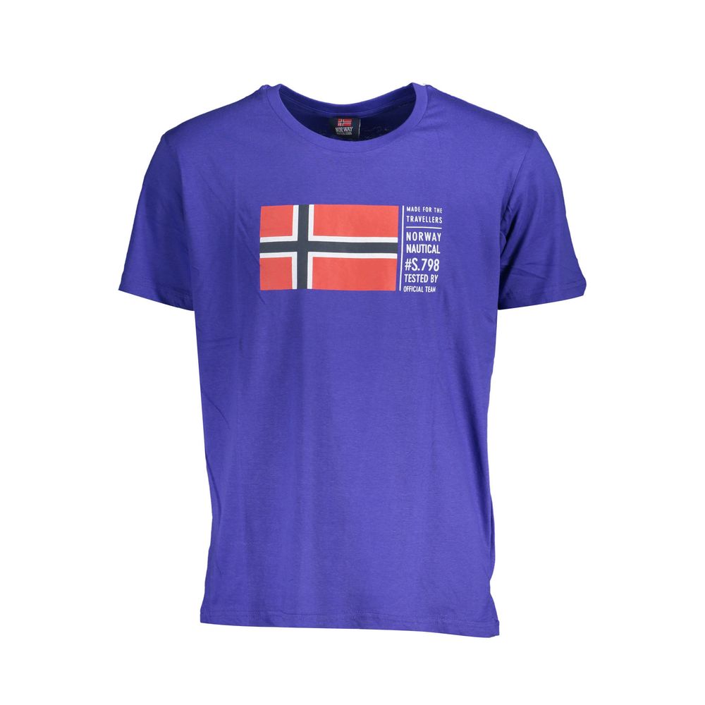 Norge 1963 Blå bomulds-T-shirt