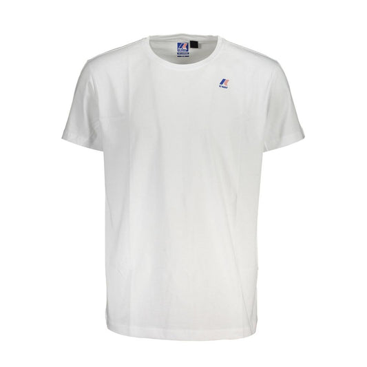 K-WAY Hvid bomulds-T-shirt til mænd