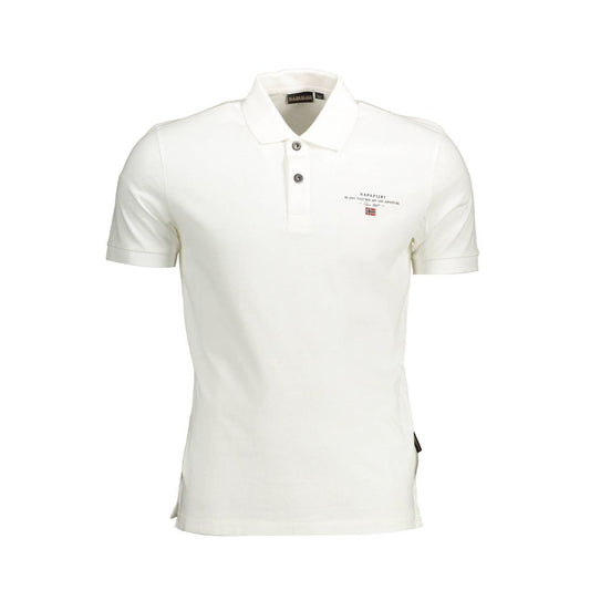 Napapijri Hvid Bomuld Herre Poloshirt
