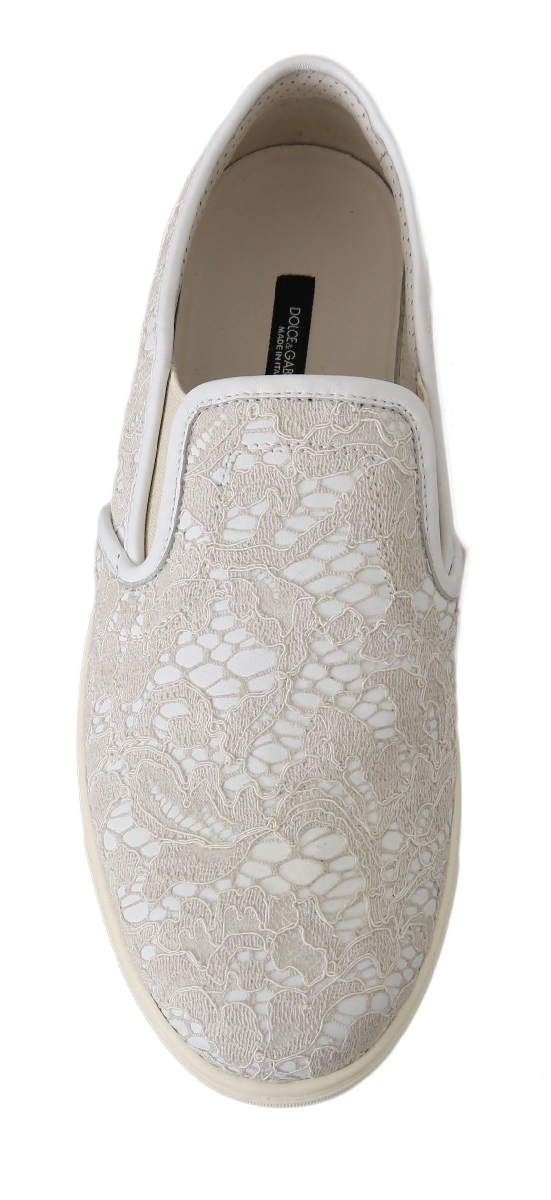 Dolce &amp; Gabbana Elegant Off White Loafers til damer