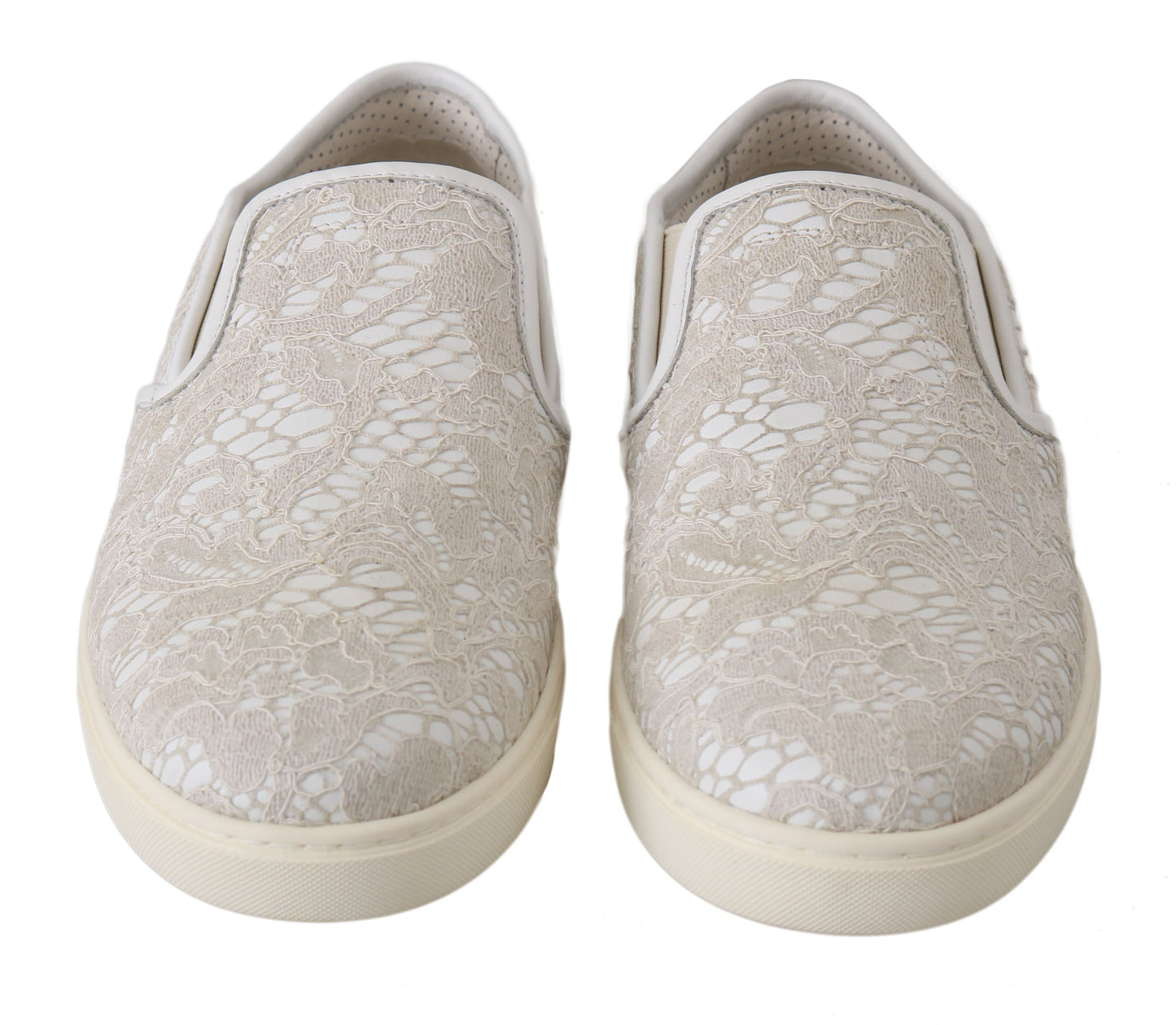 Dolce &amp; Gabbana Elegant Off White Loafers til damer