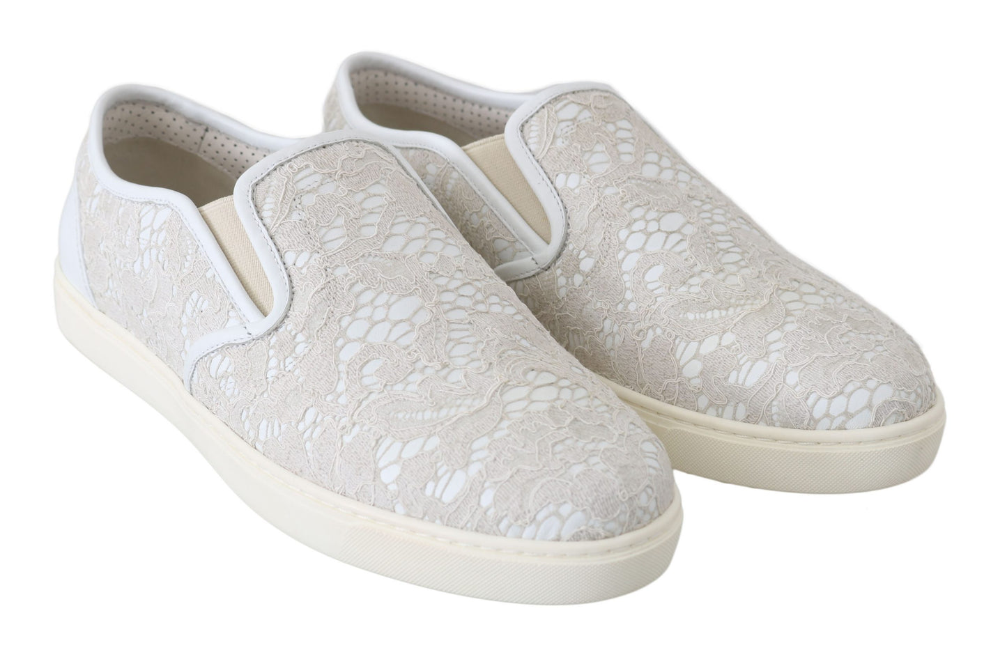 Dolce &amp; Gabbana Elegant Off White Loafers til damer