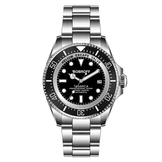 Bobroff Gray Stainless Steel Watch